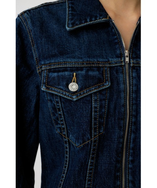 MOUSSY(マウジー)の「ZIP UP DENIM ミニドレス(ワンピース・レディース・ブルー・1/2)」の11枚目の写真