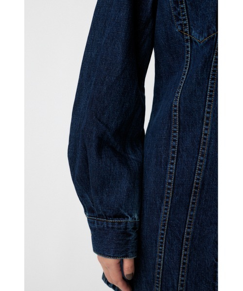 MOUSSY(マウジー)の「ZIP UP DENIM ミニドレス(ワンピース・レディース・ブルー・1/2)」の13枚目の写真