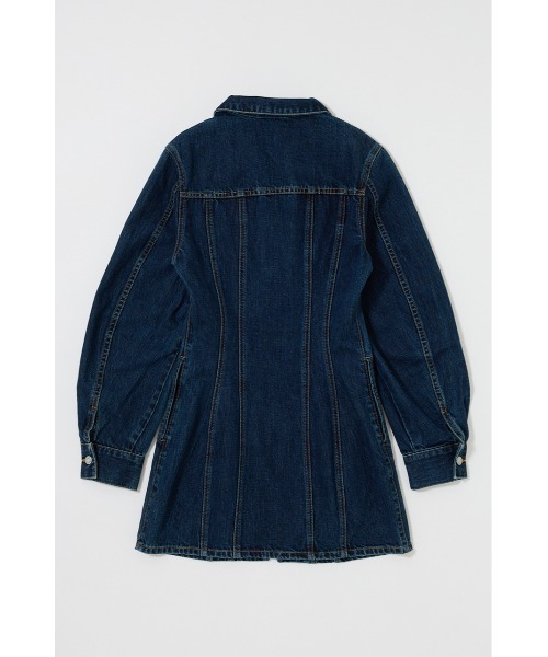 MOUSSY(マウジー)の「ZIP UP DENIM ミニドレス(ワンピース・レディース・ブルー・1/2)」の16枚目の写真
