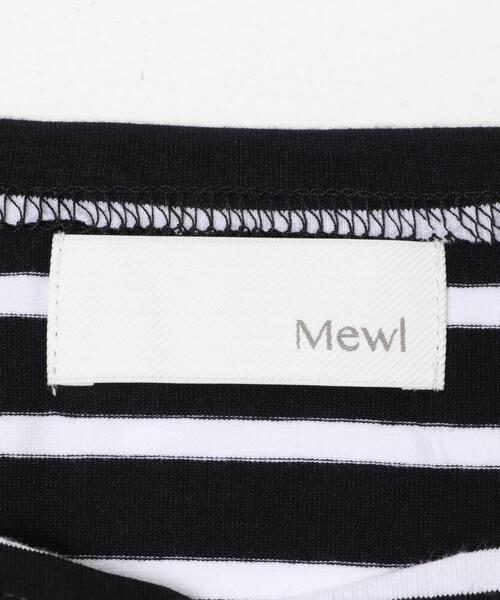 URBAN RESEARCH ROSSO WOMEN（アーバンリサーチ　ロッソ）の「Mewl　シャツスリーブボーダーTOPS（Tシャツ/カットソー・レディース・ブラック/オフホワイト・FREE）」の15枚目の写真