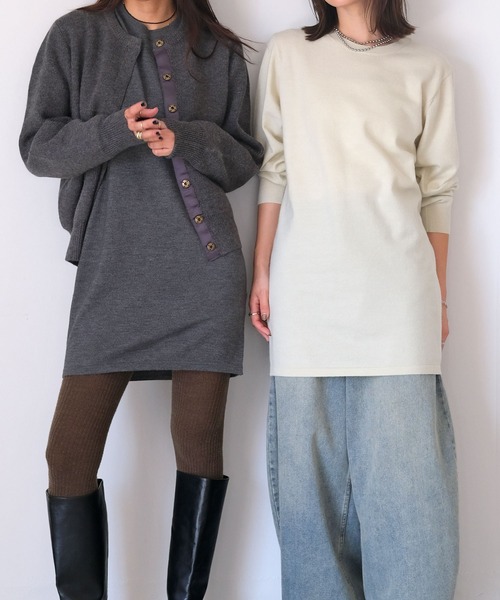 セール】ニットミニワンピース（ワンピース）｜AKTE（アクテ）の