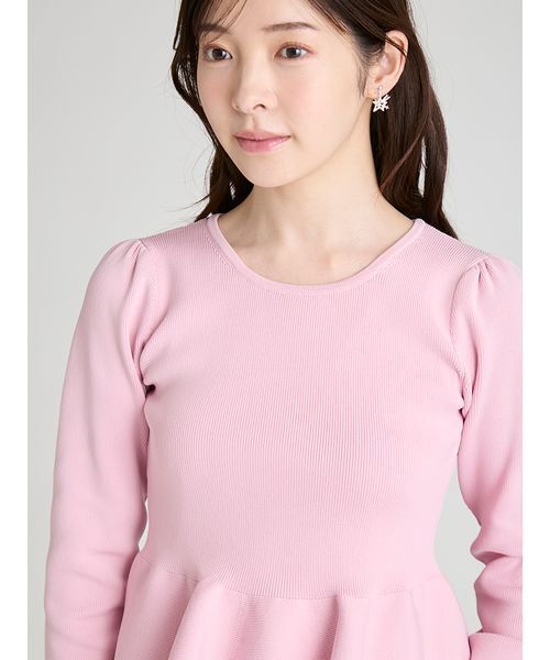 CELFORD（セルフォード）の「ペプラムドッキングニットプルオーバー（ニット/セーター・レディース・アイボリー/ブラック/サックスブルー・36/38）」の10枚目の写真