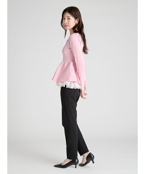 CELFORD（セルフォード）の「ペプラムドッキングニットプルオーバー（ニット/セーター・レディース・アイボリー/ブラック/サックスブルー・36/38）」の17枚目の写真