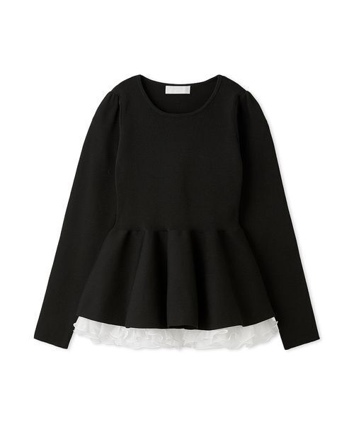 CELFORD（セルフォード）の「ペプラムドッキングニットプルオーバー（ニット/セーター・レディース・アイボリー/ブラック/サックスブルー・36/38）」の18枚目の写真