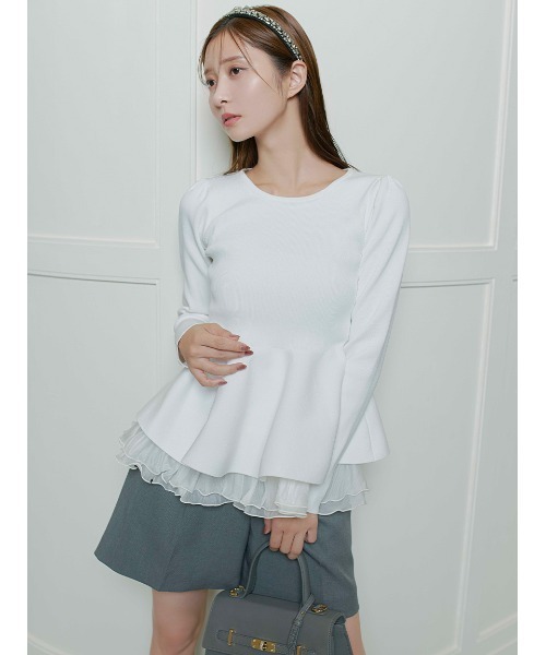 CELFORD（セルフォード）の「バックリボンニットプルオーバー（ニット