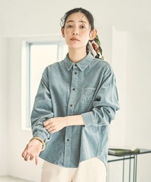 and myera しっかり洗いをかけたコール天シャツ