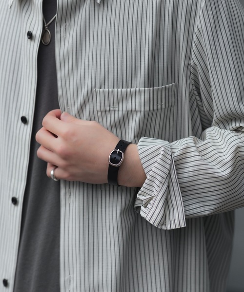 ATTACHMENT(アタッチメント)の「WO/PE ストライプ L/S SHIRT / WO/PE STRIPE L/S SHIRT(シャツ/ブラウス・メンズ・レッド/ブルー/グレー・3/2/1)」の6枚目の写真