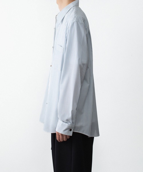 ATTACHMENT(アタッチメント)の「WO/PE ストライプ L/S SHIRT / WO/PE STRIPE L/S SHIRT(シャツ/ブラウス・メンズ・レッド/ブルー/グレー・3/2/1)」の11枚目の写真