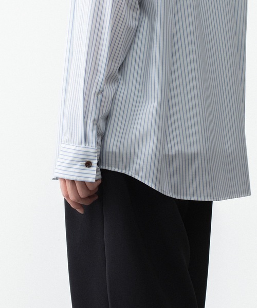 ATTACHMENT(アタッチメント)の「WO/PE ストライプ L/S SHIRT / WO/PE STRIPE L/S SHIRT(シャツ/ブラウス・メンズ・レッド/ブルー/グレー・3/2/1)」の15枚目の写真