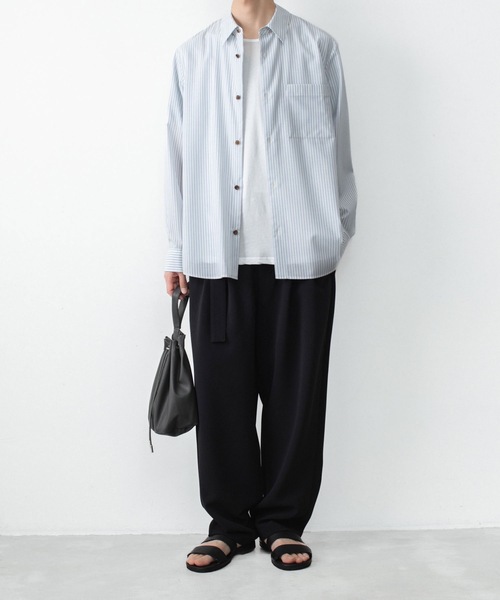 ATTACHMENT(アタッチメント)の「WO/PE ストライプ L/S SHIRT / WO/PE STRIPE L/S SHIRT(シャツ/ブラウス・メンズ・レッド/ブルー/グレー・3/2/1)」の16枚目の写真