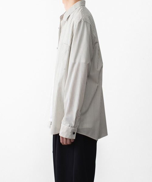 ATTACHMENT(アタッチメント)の「WO/PE ストライプ L/S SHIRT / WO/PE STRIPE L/S SHIRT(シャツ/ブラウス・メンズ・レッド/ブルー/グレー・3/2/1)」の20枚目の写真