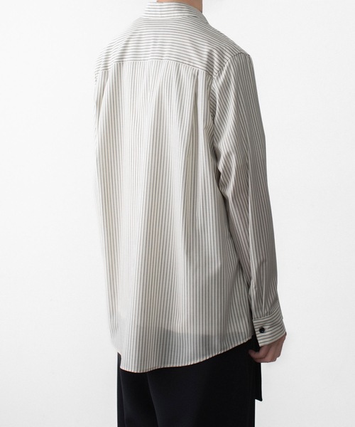 ATTACHMENT(アタッチメント)の「WO/PE ストライプ L/S SHIRT / WO/PE STRIPE L/S SHIRT(シャツ/ブラウス・メンズ・レッド/ブルー/グレー・3/2/1)」の22枚目の写真