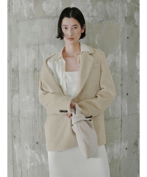 シャギーシングルジャケット（テーラードジャケット）｜MIESROHE