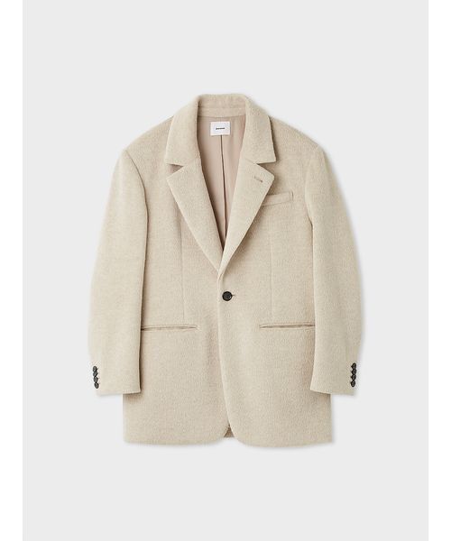 シャギーシングルジャケット（テーラードジャケット）｜MIESROHE