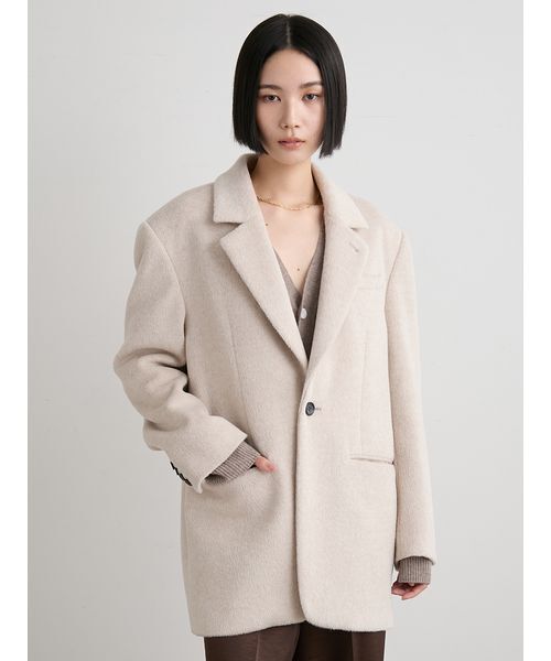 MIESROHE（ミースロエ）の「シャギーシングルジャケット（テーラード