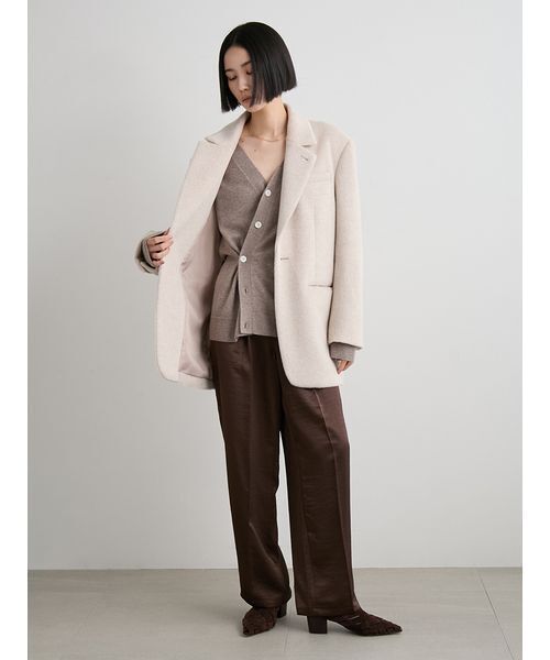 ミースロエ MIESROHE シャギーノーカラージャケット サイズ1 ミースロエ MIESROHE シャギーノーカラージャケット サイズ1 MIESROHE