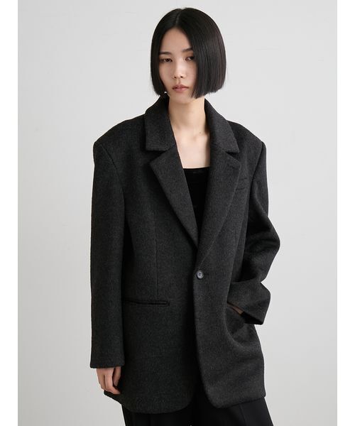 シャギーシングルジャケット（テーラードジャケット）｜MIESROHE