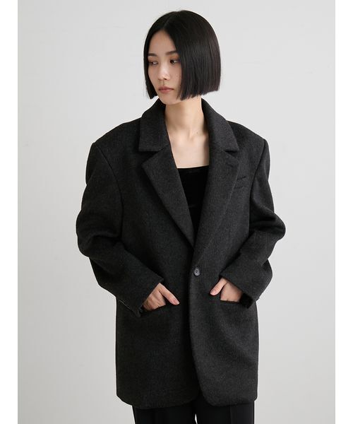 シャギーシングルジャケット（テーラードジャケット）｜MIESROHE