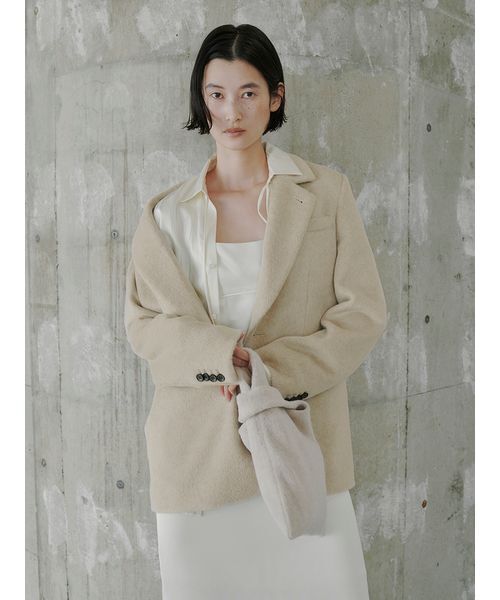 ミースロエ　miesrohe シャギーシングルジャケット MIESROHE｜シャギーシングルジャケット | Rakuten Fashion(楽天