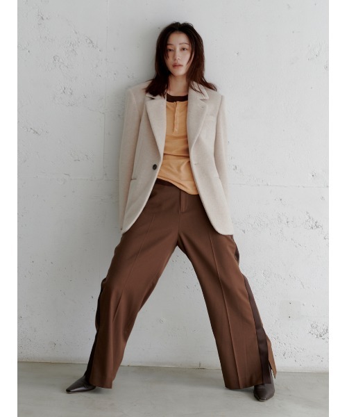 シャギーシングルジャケット（テーラードジャケット）｜MIESROHE