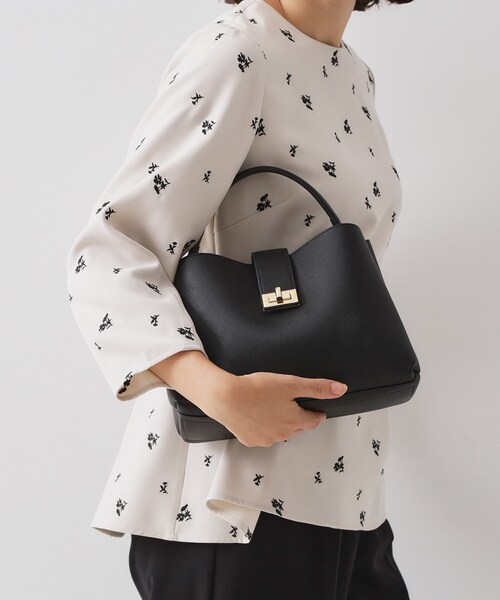 セール】【2WAY】サフィアーノ調ミドルワンハンドルバッグ