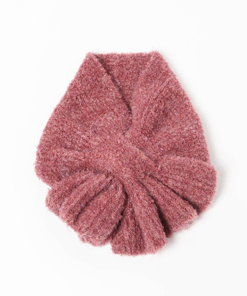 niko and...（ニコアンド）の「オリジナルフリルニットティペット（マフラー・レディース・グリーン/ボルドー/ナチュラル・0）」の6枚目の写真