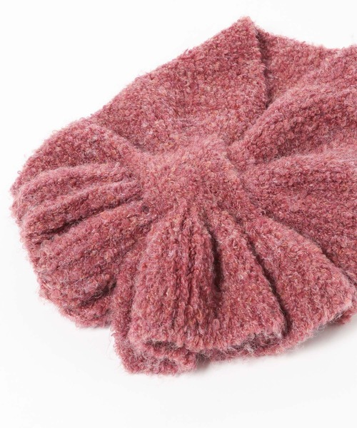 niko and...（ニコアンド）の「オリジナルフリルニットティペット（マフラー・レディース・グリーン/ボルドー/ナチュラル・0）」の8枚目の写真