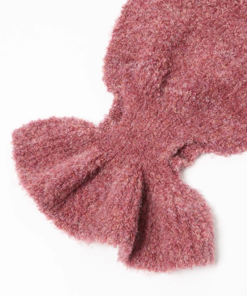 niko and...（ニコアンド）の「オリジナルフリルニットティペット（マフラー・レディース・グリーン/ボルドー/ナチュラル・0）」の12枚目の写真