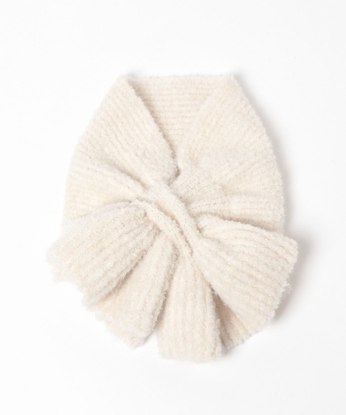 niko and...（ニコアンド）の「オリジナルフリルニットティペット（マフラー・レディース・グリーン/ボルドー/ナチュラル・0）」の22枚目の写真