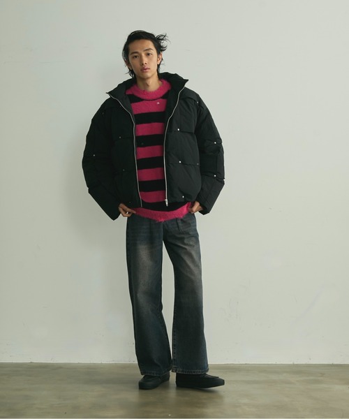 BLANK HOTEL(ブランクホテル)の「Rivet & Tuck Design Down Jacket / リベットタックデザインダウンジャケット(ダウンジャケット/コート・メンズ・ブラック・L/M)」の11枚目の写真