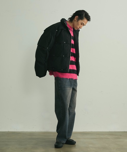 BLANK HOTEL(ブランクホテル)の「Rivet & Tuck Design Down Jacket / リベットタックデザインダウンジャケット(ダウンジャケット/コート・メンズ・ブラック・L/M)」の16枚目の写真