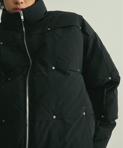 BLANK HOTEL(ブランクホテル)の「Rivet & Tuck Design Down Jacket / リベットタックデザインダウンジャケット(ダウンジャケット/コート・メンズ・ブラック・L/M)」の21枚目の写真