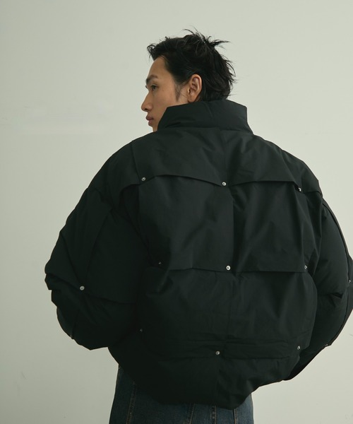 BLANK HOTEL(ブランクホテル)の「Rivet & Tuck Design Down Jacket / リベットタックデザインダウンジャケット(ダウンジャケット/コート・メンズ・ブラック・L/M)」の9枚目の写真