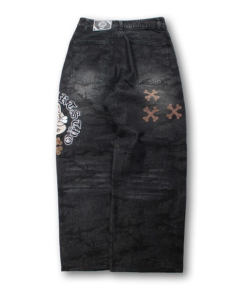 GALFY（ガルフィー）の「GALFY-ピカピカ骨骨レーザーかも？デニム（デニムパンツ・メンズ・ブラック/インディゴブルー・L/XL）」の22枚目の写真
