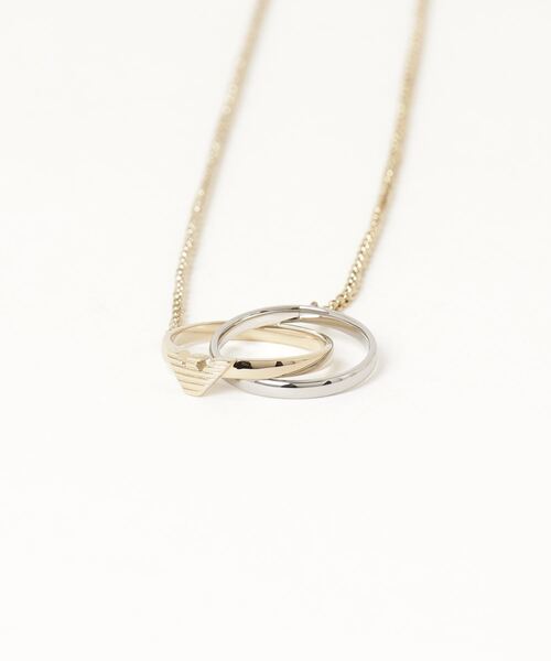 EMPORIO ARMANI（エンポリオアルマーニ）の「【エンポリオ アルマーニ】IDネックレス ツートン ステンレススチール（ネックレス・メンズ・その他1・FREE）」の5枚目の写真