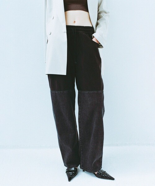 AMOMENTO for ADAM ET ROPE'】別注DRAWSTRING DENIM PANTS（その他