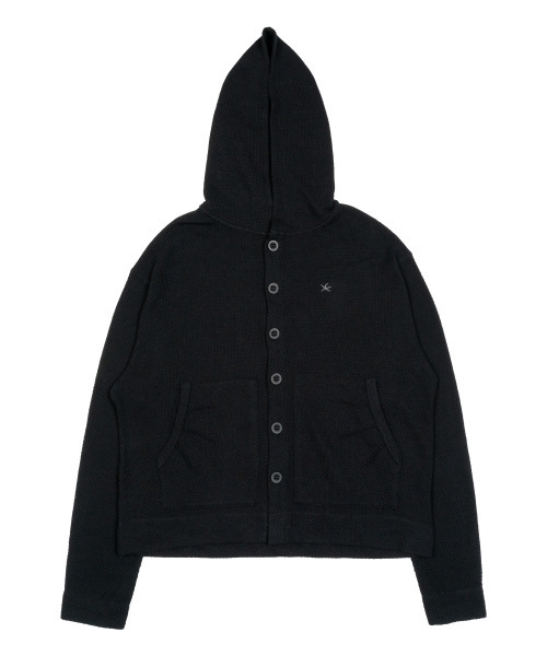 THECOLDESTMOMENT(ザコールデストモーメント)の「TCM waffle hooded crop jacket (black)(その他アウター・レディース・その他・SMALL/MEDIUM/LARGE)」の6枚目の写真