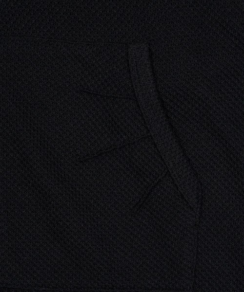 THECOLDESTMOMENT(ザコールデストモーメント)の「TCM waffle hooded crop jacket (black)(その他アウター・レディース・その他・SMALL/MEDIUM/LARGE)」の4枚目の写真