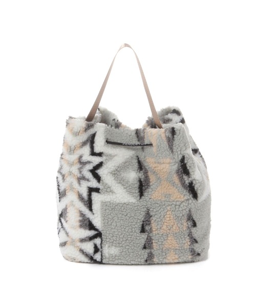 PENDLETON（ペンドルトン）の「【PENDLETON(ペンドルトン)】巾着ボアバック（ハンドバッグ・レディース・ライトグレー/ベージュ・FREE）」の5枚目の写真