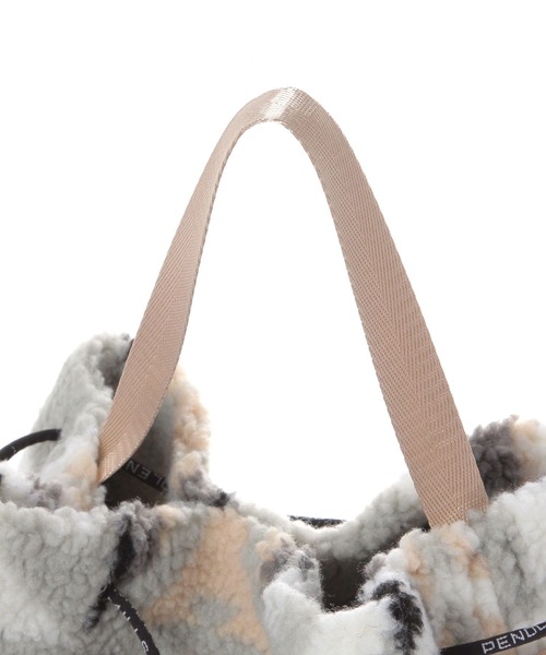 PENDLETON（ペンドルトン）の「【PENDLETON(ペンドルトン)】巾着ボアバック（ハンドバッグ・レディース・ライトグレー/ベージュ・FREE）」の9枚目の写真
