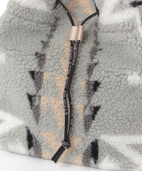 PENDLETON（ペンドルトン）の「【PENDLETON(ペンドルトン)】巾着ボアバック（ハンドバッグ・レディース・ライトグレー/ベージュ・FREE）」の10枚目の写真