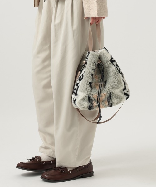 PENDLETON(ペンドルトン)の「【PENDLETON(ペンドルトン)】巾着ボアバック(ハンドバッグ・レディース・ライトグレー/ベージュ・FREE)」の20枚目の写真