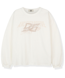 GUBIN（グビン）の「ダーティプリンティングパッチロングスリーブ - アイボリー（Tシャツ/カットソー）」