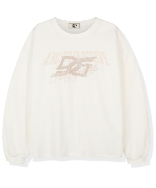 GUBIN(グビン)の「ダーティプリンティングパッチロングスリーブ - アイボリー(Tシャツ/カットソー・メンズ・その他・FREE)」の1枚目の写真