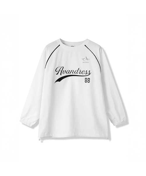 AVANDRESS(アバンドレス )の「Crispy Nylon Sweat Shirt - 4COL(スウェット・レディース・ネイビー/ライトグレー/ピンク/ホワイト・LARGE/MEDIUM)」の2枚目の写真