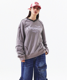 RIBBON UNIFORM SWEATSHIRT GRAY