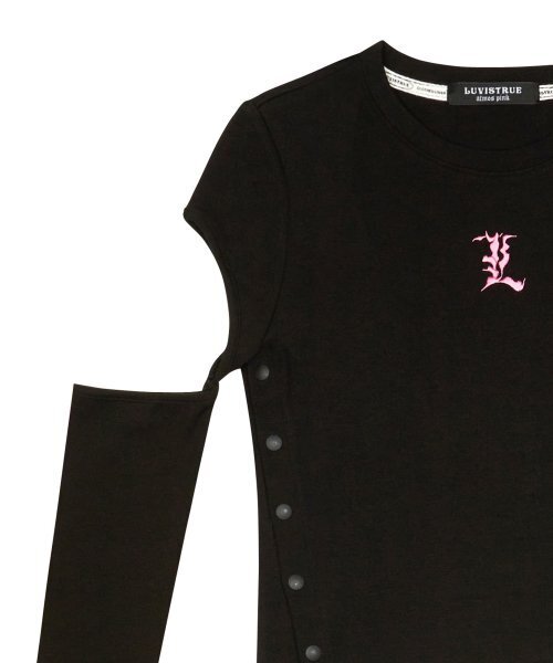 LUVISTRUE(ラヴイズトゥルー)の「RC L LOGO SUNGRIP TEE(BLACK)(Tシャツ/カットソー・レディース・その他・FREE)」の4枚目の写真