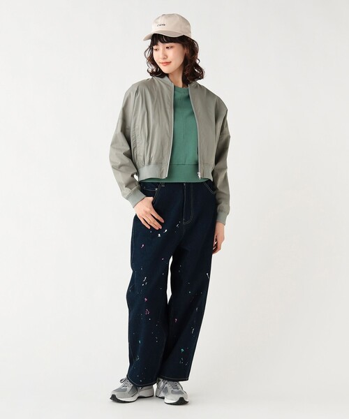 BEAMS HEART(ビームスハート)の「コットン ショート MA-1(MA-1・レディース・ライトグレー/ベージュ/ブラック・FREE)」の15枚目の写真