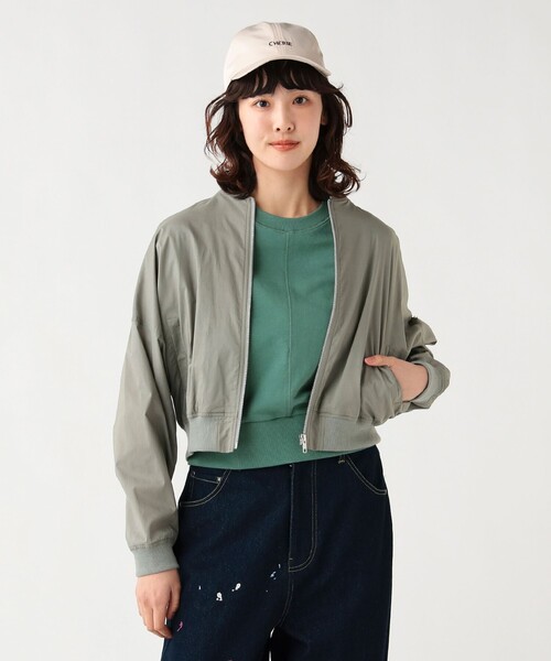 BEAMS HEART(ビームスハート)の「コットン ショート MA-1(MA-1・レディース・ライトグレー/ベージュ/ブラック・FREE)」の16枚目の写真