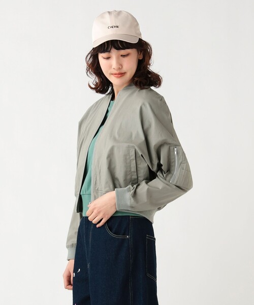 BEAMS HEART(ビームスハート)の「コットン ショート MA-1(MA-1・レディース・ライトグレー/ベージュ/ブラック・FREE)」の17枚目の写真